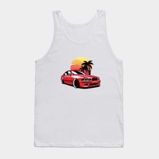 Red E39 Classic Saloon in Sunset Tank Top